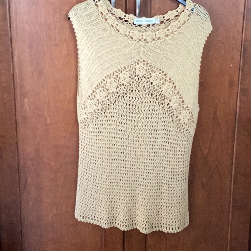 White Crow Tan Tank Top with Sleek Design